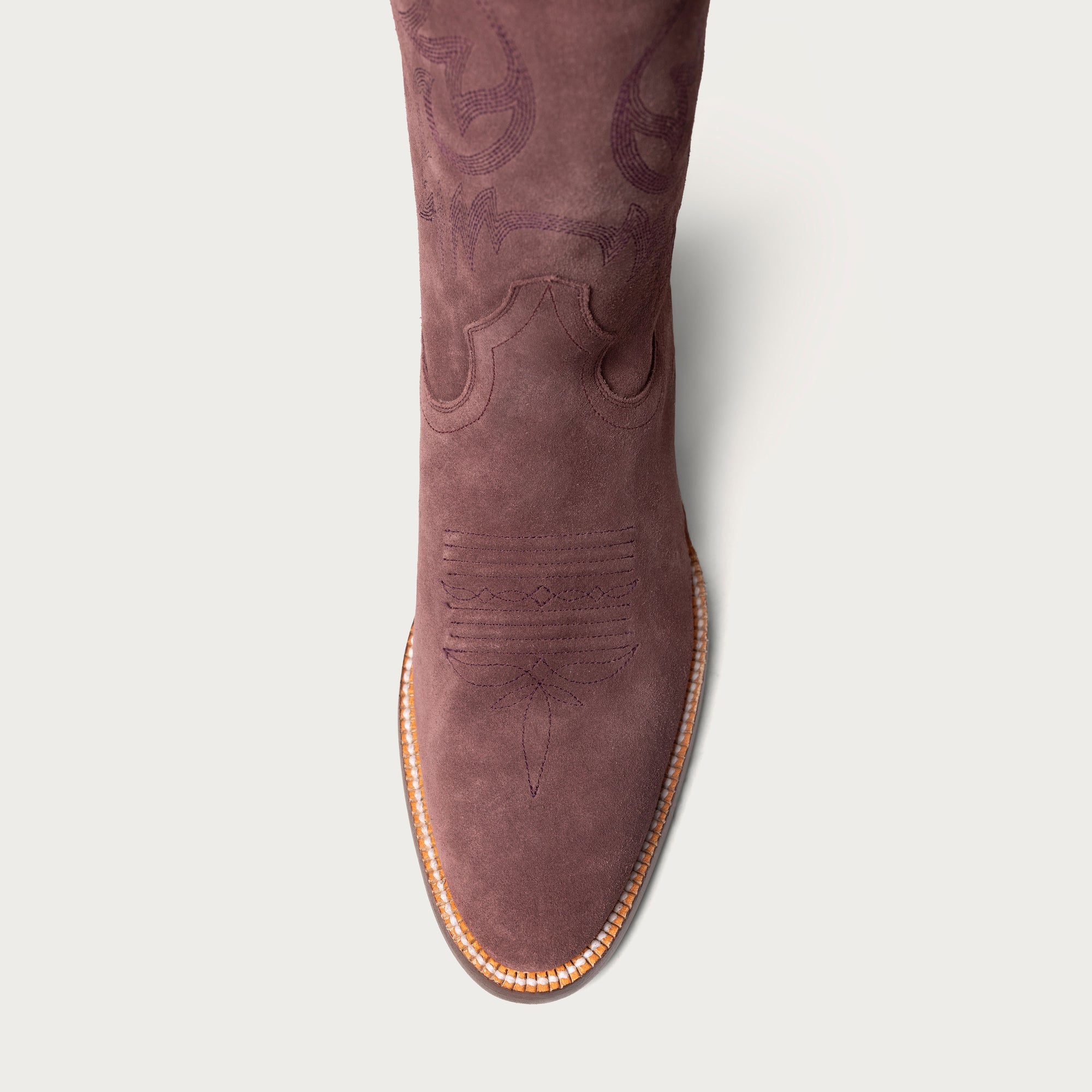 The Heart Boot Sangria Suede and Sangria Metallic