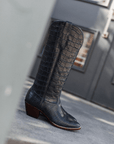The Soho Boot Navy Croc