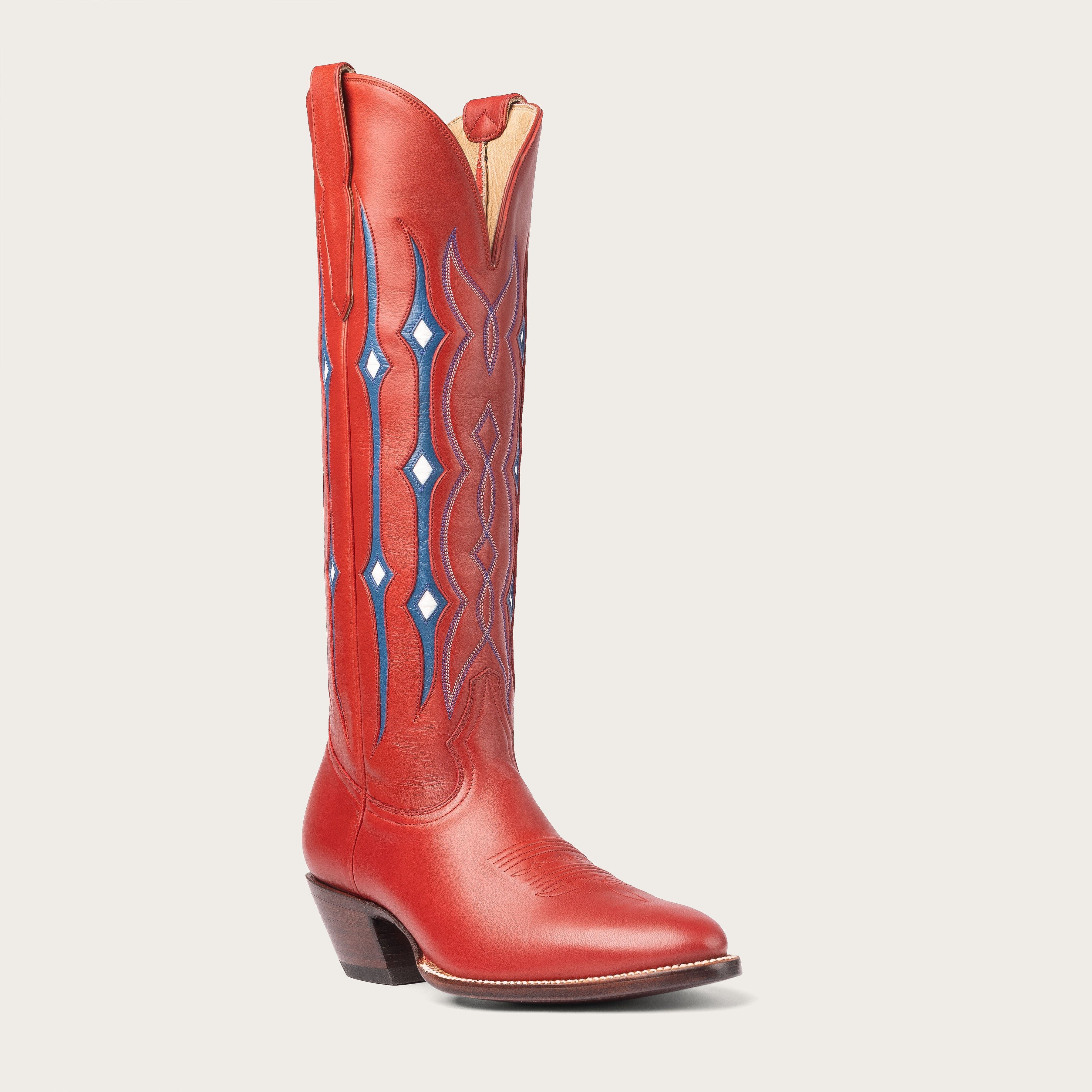 The Austin Boot Red and Royal Blue – CITY Boots