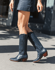 The Soho Boot Navy Croc