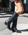The Soho Boot Navy Croc