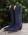 The Memphis Boot Navy Suede