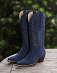 The Memphis Boot Navy Suede - CITY Boots