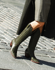 The Soho Boot Green Croc