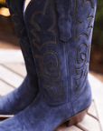 The Memphis Boot Navy Suede - CITY Boots