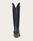 The Soho Boot Navy Croc - CITY Boots