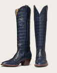 The Soho Boot Navy Croc - CITY Boots