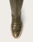 The Soho Boot Green Croc - CITY Boots