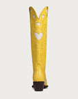 Yellow and Bone Heart Boot
