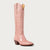 The CITY Boots Pink Croc Soho Boot - CITY Boots