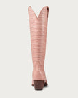 The CITY Boots Pink Croc Soho Boot