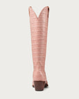 The CITY Boots Pink Croc Soho Boot - CITY Boots