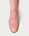 The CITY Boots Pink Croc Soho Boot - CITY Boots