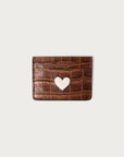 The Heart Wallet Cognac Croc and Bone - CITY Boots