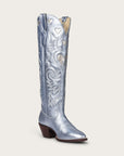 The Heartbreaker Boot Powder Blue Metallic and Silver - CITY Boots