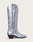 The Heartbreaker Boot Powder Blue Metallic and Silver