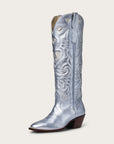 The Heartbreaker Boot Powder Blue Metallic and Silver - CITY Boots