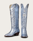 The Heartbreaker Boot Powder Blue Metallic and Silver - CITY Boots
