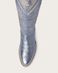 The Heartbreaker Boot Powder Blue Metallic and Silver