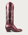 The Austin Boot in Sangria Metallic and Bone