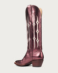 The Austin Boot in Sangria Metallic and Bone