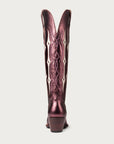 The Austin Boot in Sangria Metallic and Bone