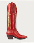 The Austin Boot in Red and Gold