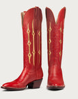 The Austin Boot in Red and Gold