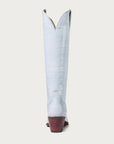 The Soho Boot Powder Blue Croc - CITY Boots