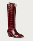 The Soho Boot Sangria Croc Extended - CITY Boots