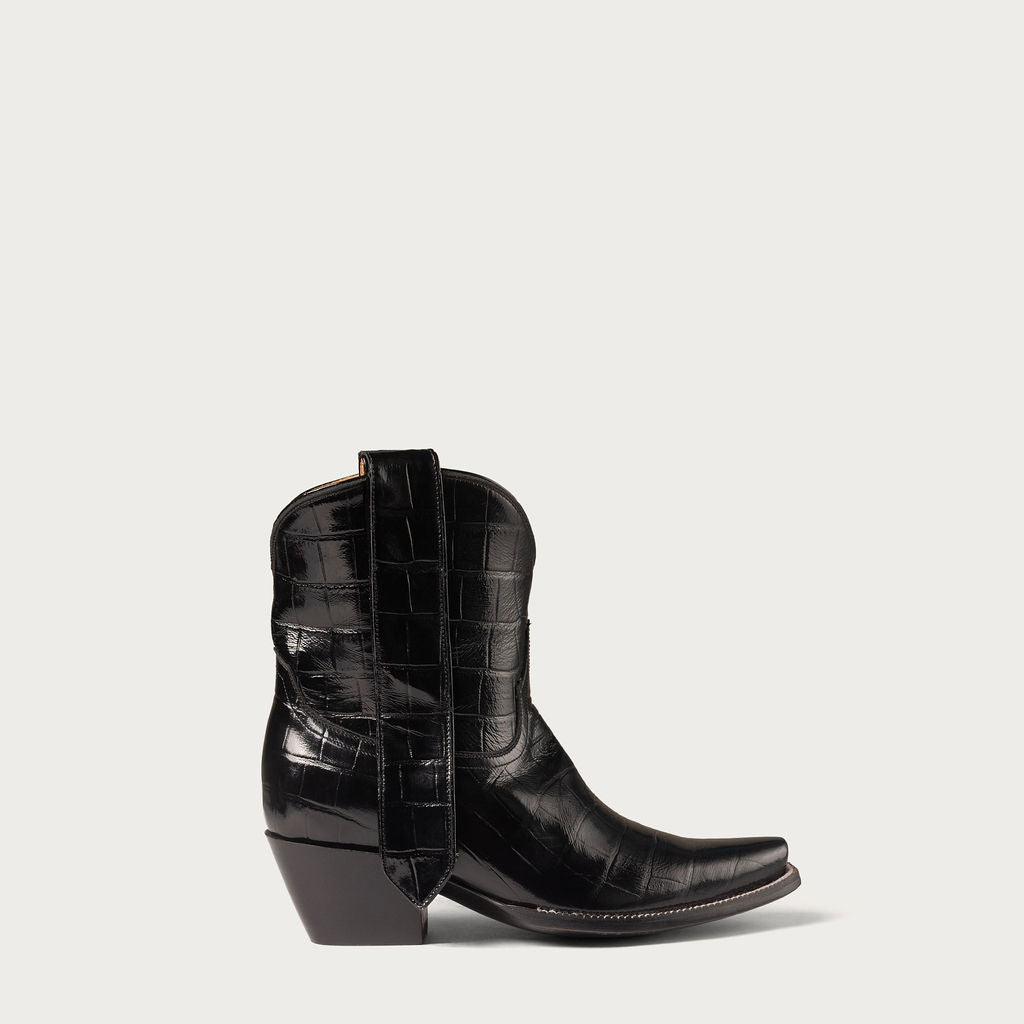 The 24/7 Boot Black Croc – CITY Boots