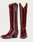 The Sangria Croc Soho Extended Boot