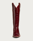 The Sangria Croc Soho Boot - CITY Boots