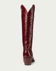 The Sangria Croc Soho Boot - CITY Boots