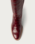 The Soho Boot Sangria Croc Extended - CITY Boots