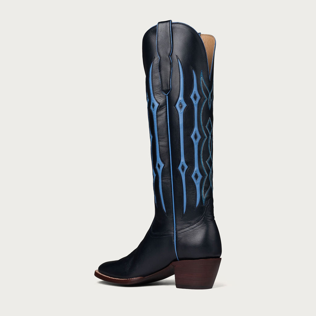 The Austin Boot in Navy and Sky Blue - CITY Boots