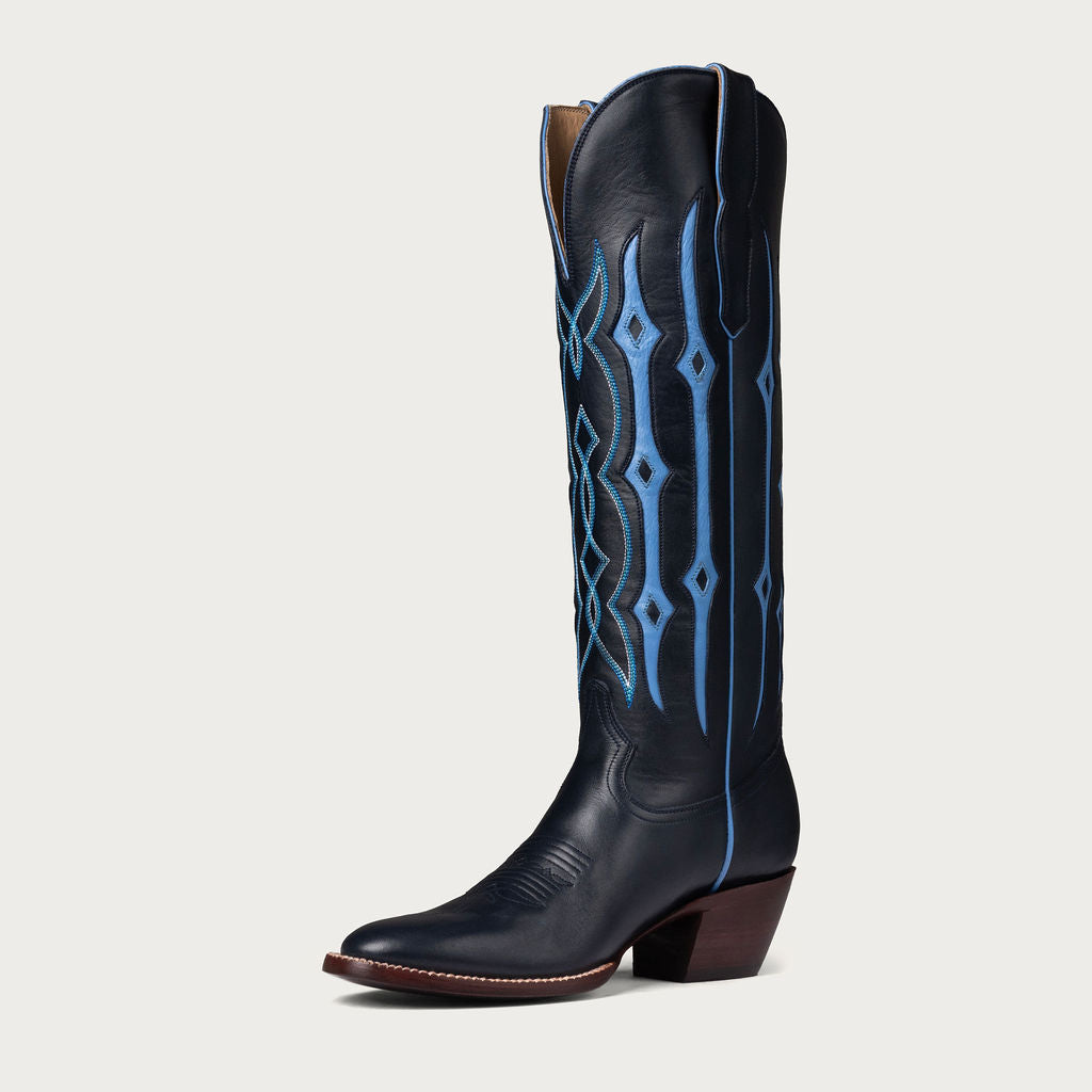 The Austin Boot in Navy and Sky Blue - CITY Boots