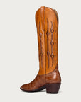 The Austin Boot in Honey and Cognac Croc - CITY Boots