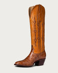 The Austin Boot in Honey and Cognac Croc - CITY Boots