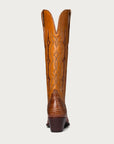 The Austin Boot in Honey and Cognac Croc - CITY Boots