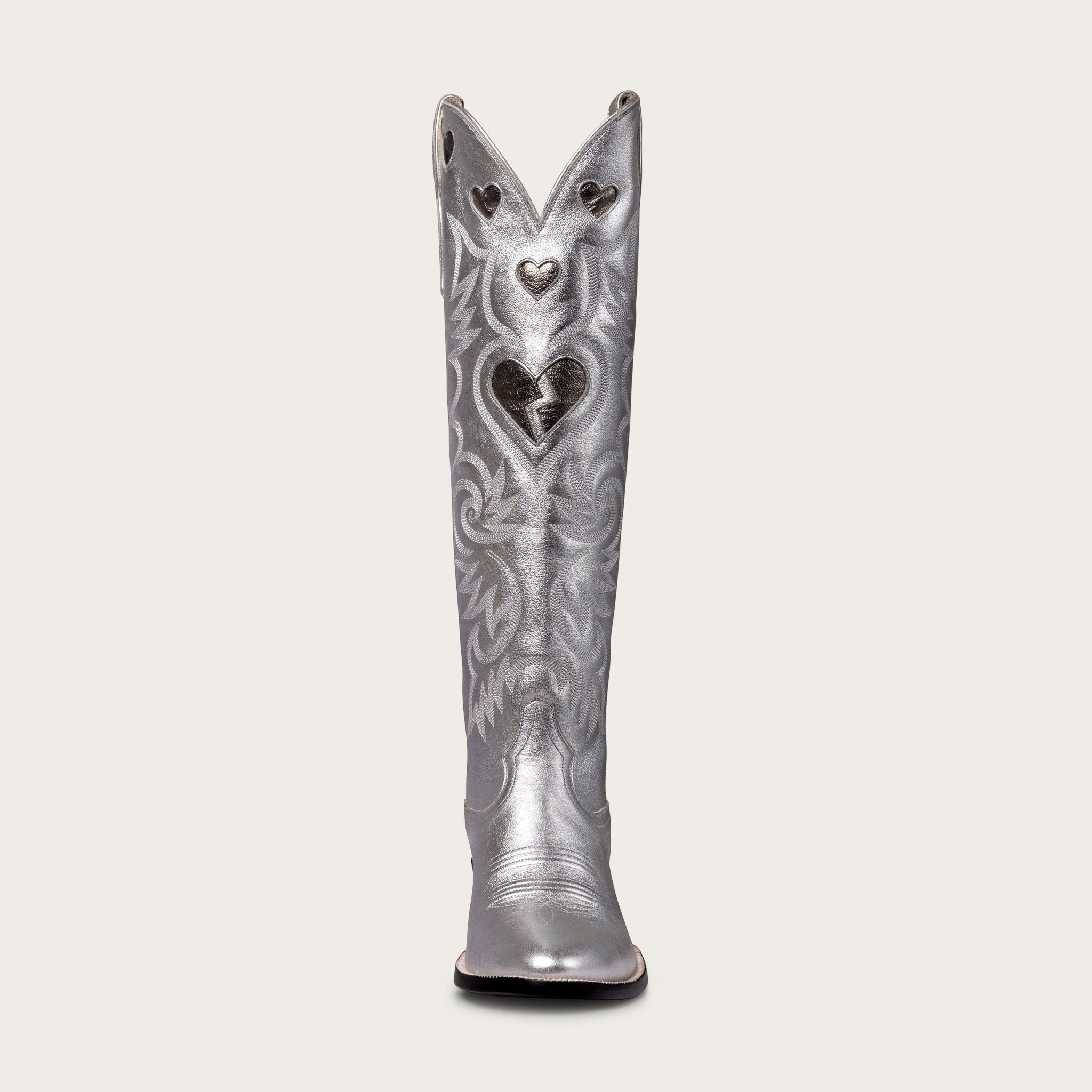 The Heartbreaker Boot Silver and Gunmetal – CITY Boots