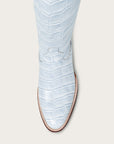 The Soho Boot Powder Blue Croc - CITY Boots