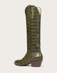 The Soho Boot Green Croc - CITY Boots
