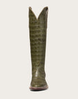 The Soho Boot Green Croc - CITY Boots