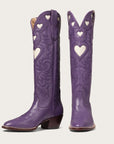 The Heart Boot Purple and Bone - CITY Boots