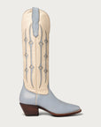 The Austin Boot in Bone and Powder Blue