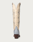 The Austin Boot in Bone and Powder Blue