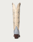 The Austin Boot in Bone and Powder Blue - CITY Boots