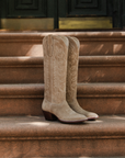The Houston Boot Grey Suede