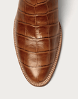 The Soho Boot Cognac Croc - CITY Boots